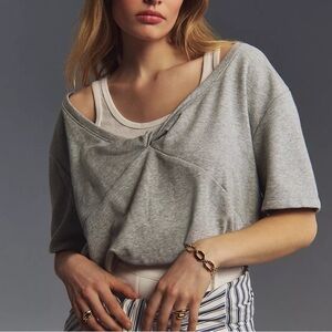 By Anthropology peek a boo crop top, XXS